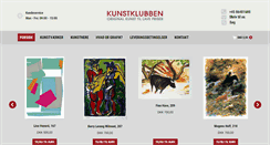 Desktop Screenshot of kunstklubben.dk